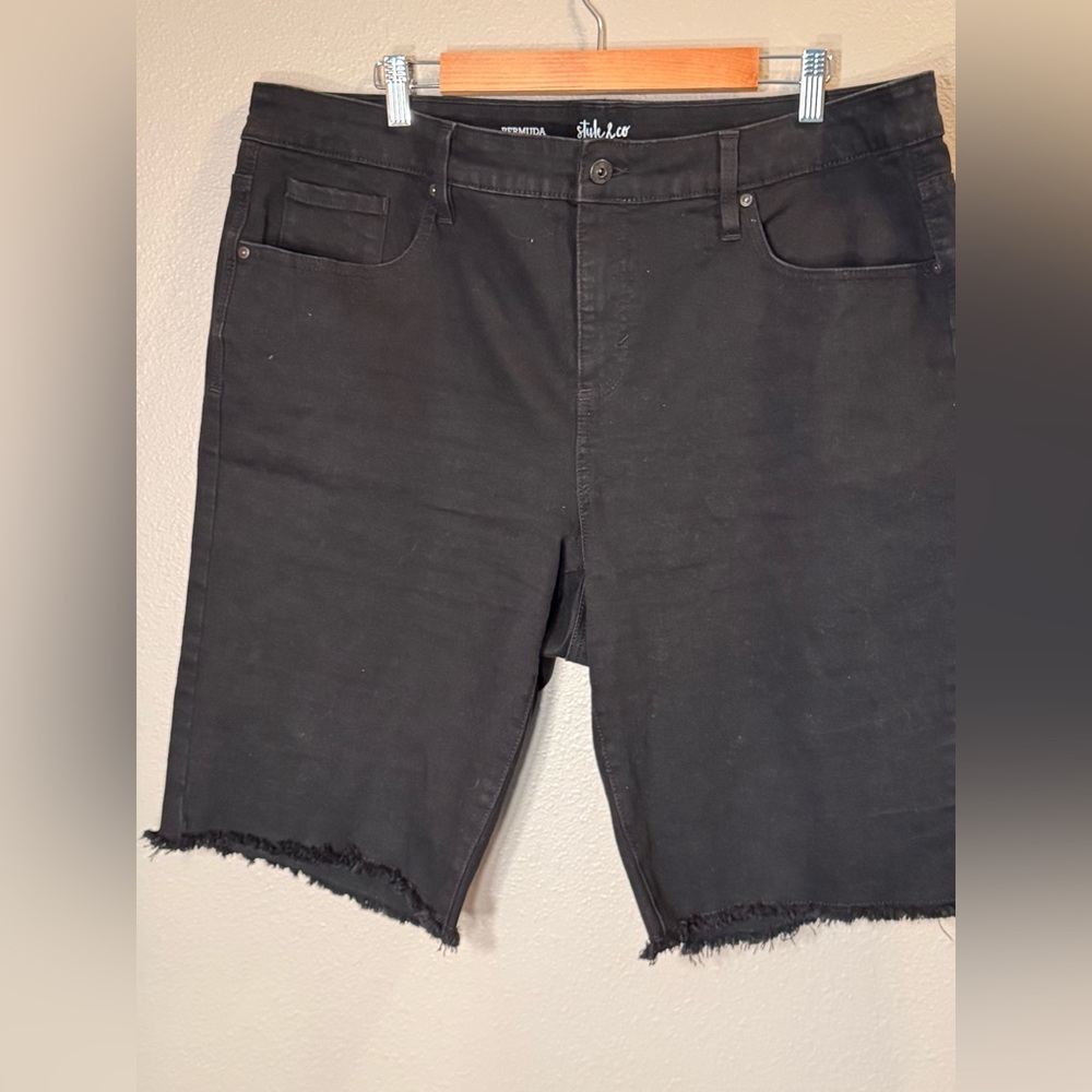 Style & Co. Women’s  Frayed Hem Jean Shorts